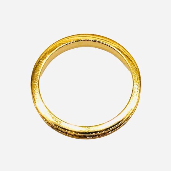 Premier Designs Gold Rhinestone Band Ring Size 10.5 - Picture 3 of 5